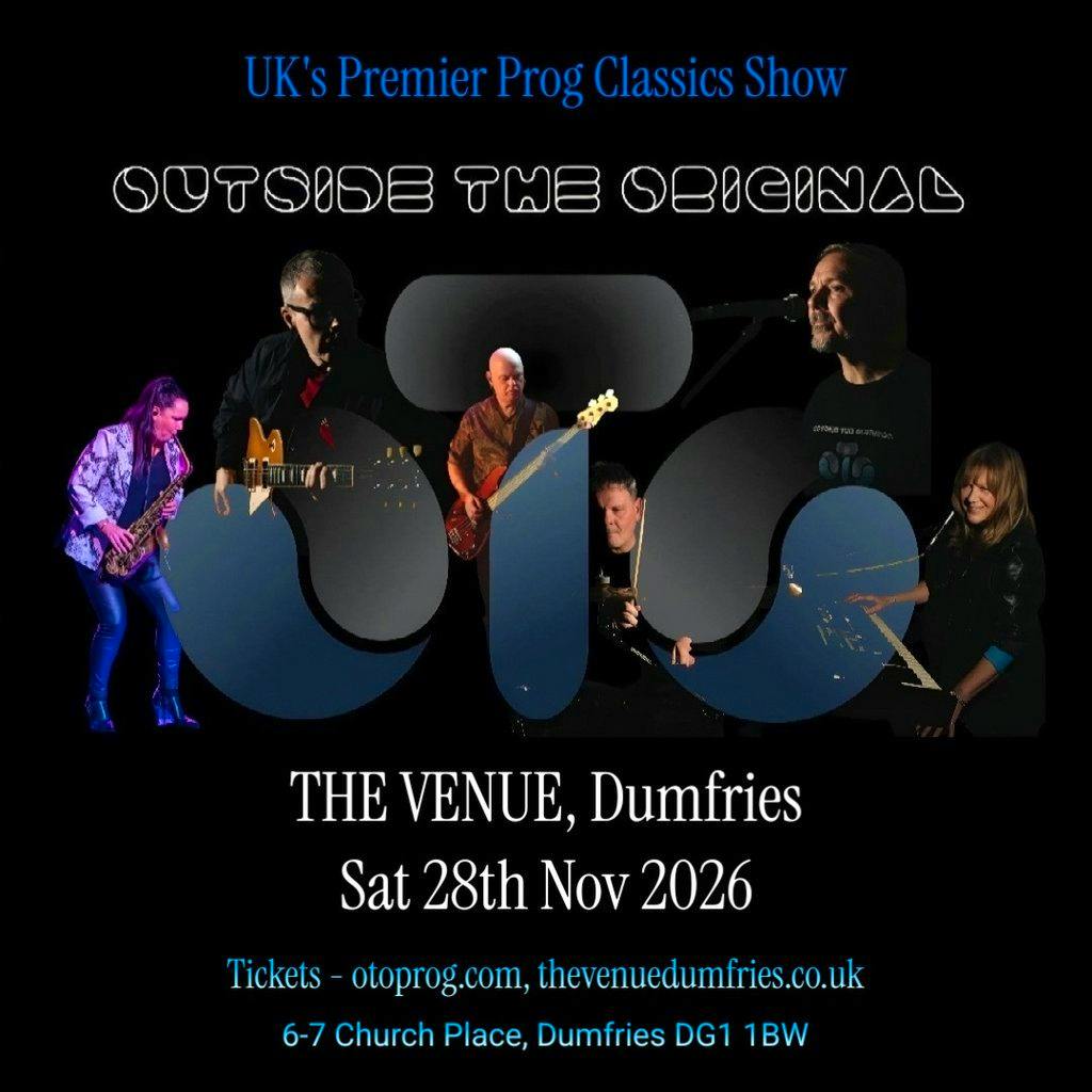 Outside The Original Prog Classics Show at The Venue Dumfries