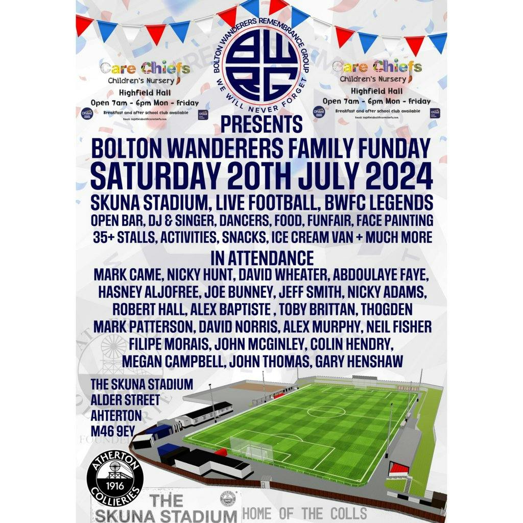 Bolton Wanderers Remembrance Group Family Funday and Football Tickets ...