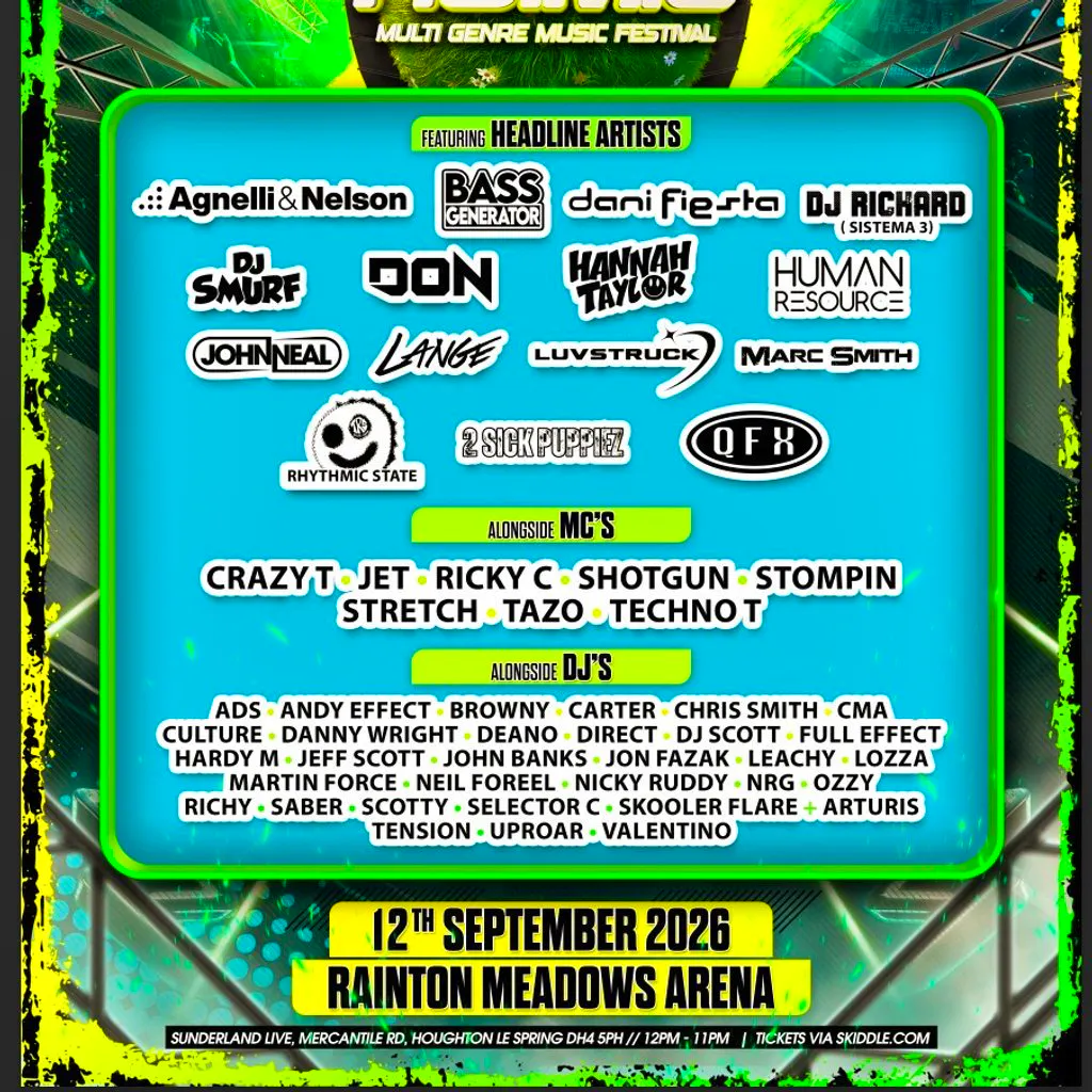 FOMO Multi Genre Music Festival at The Rainton Arena