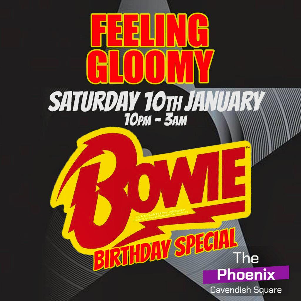 Feeling Gloomy: David Bowie Birthday Special at The Phoenix