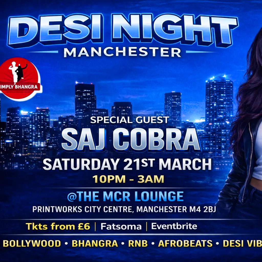 Desi Night Manchester ft Saj Cobra at MCR Lounge