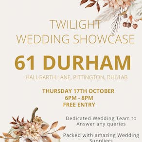 Hotel 61 Durham Twilight Autumn Wedding Showcase