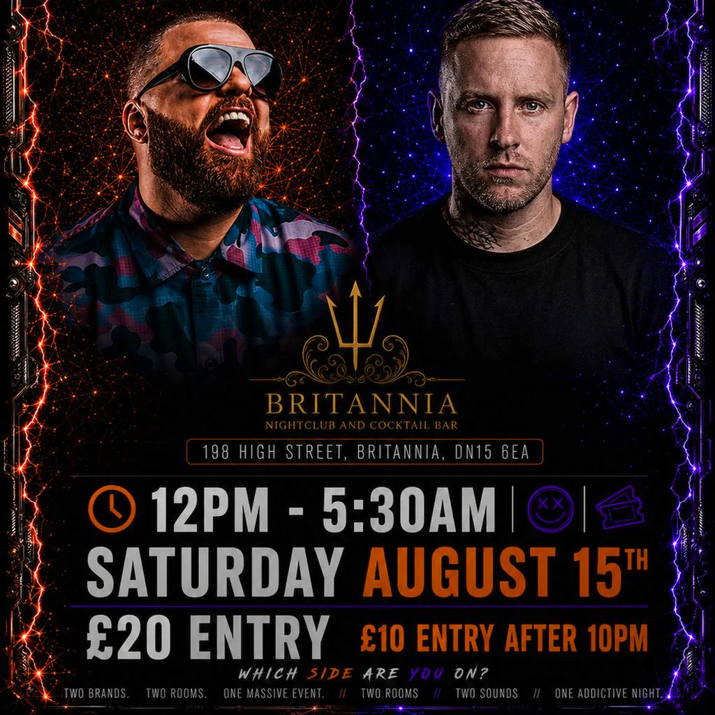 1 year anniversary Andy Whitby, Dj Rankin at Britannia Nightclub