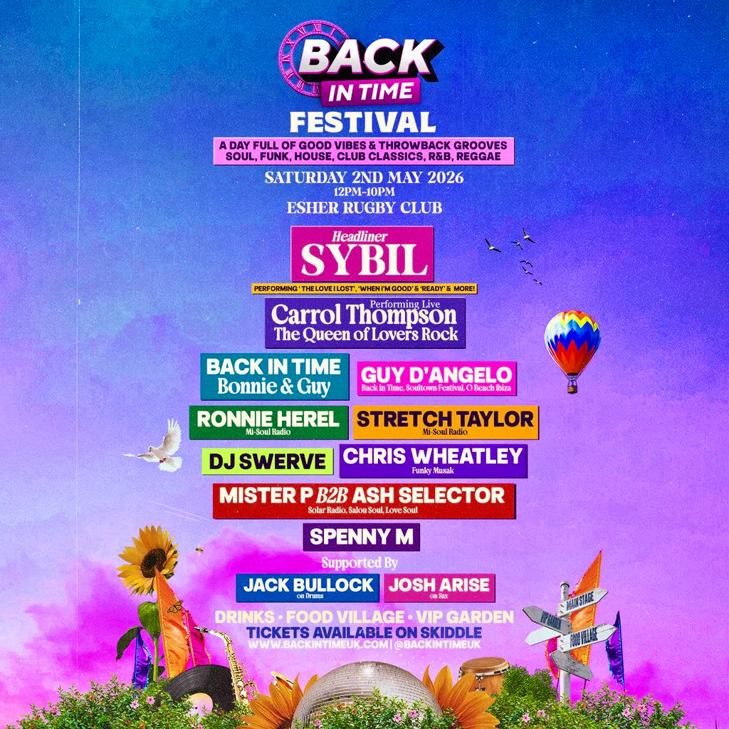 BACK IN TIME Festival at ESHER RUGBY CLUB