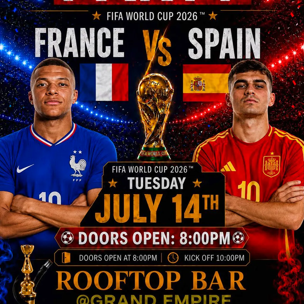 FRANCE vs SPAIN - WATCH PARTY at GRAND EMPIRE