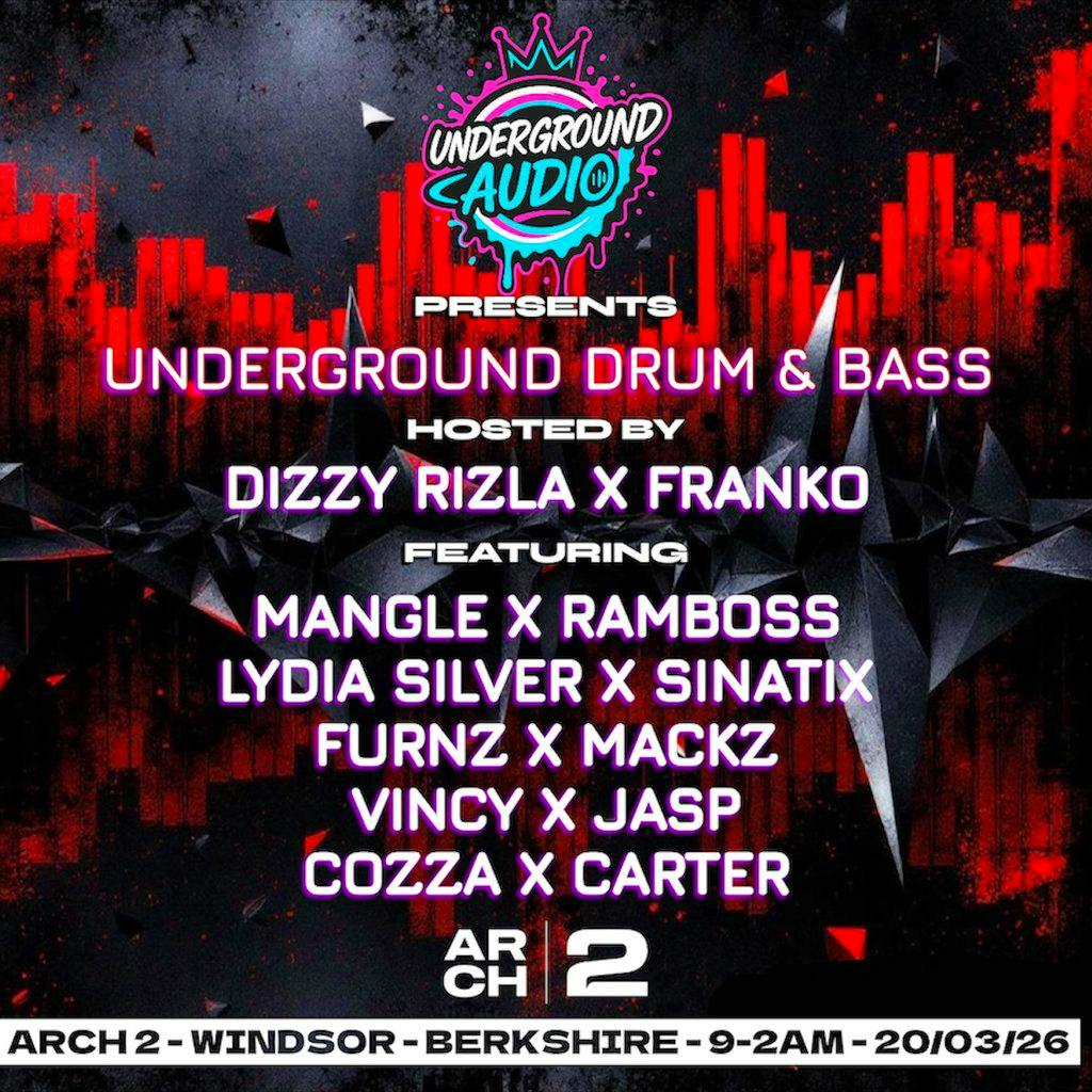 Underground audio presents underground drum and bass at ARCH 2 WINDSOR