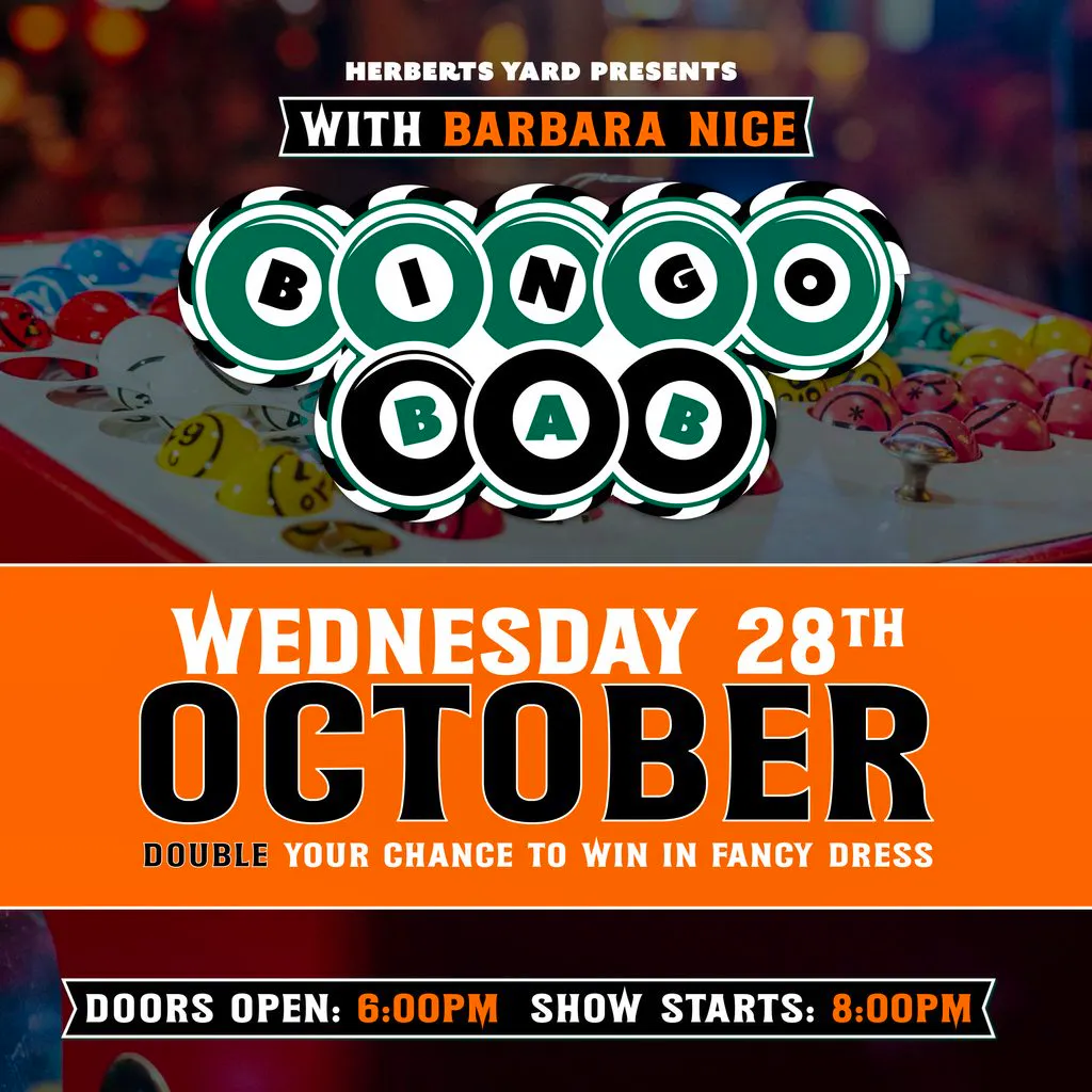 Bingo Bab: Halloween Special at Herberts Yard