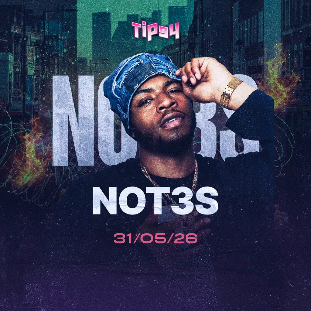 Tipsy presents... NOT3S live | 31st MAY 2026 at Coco Boho