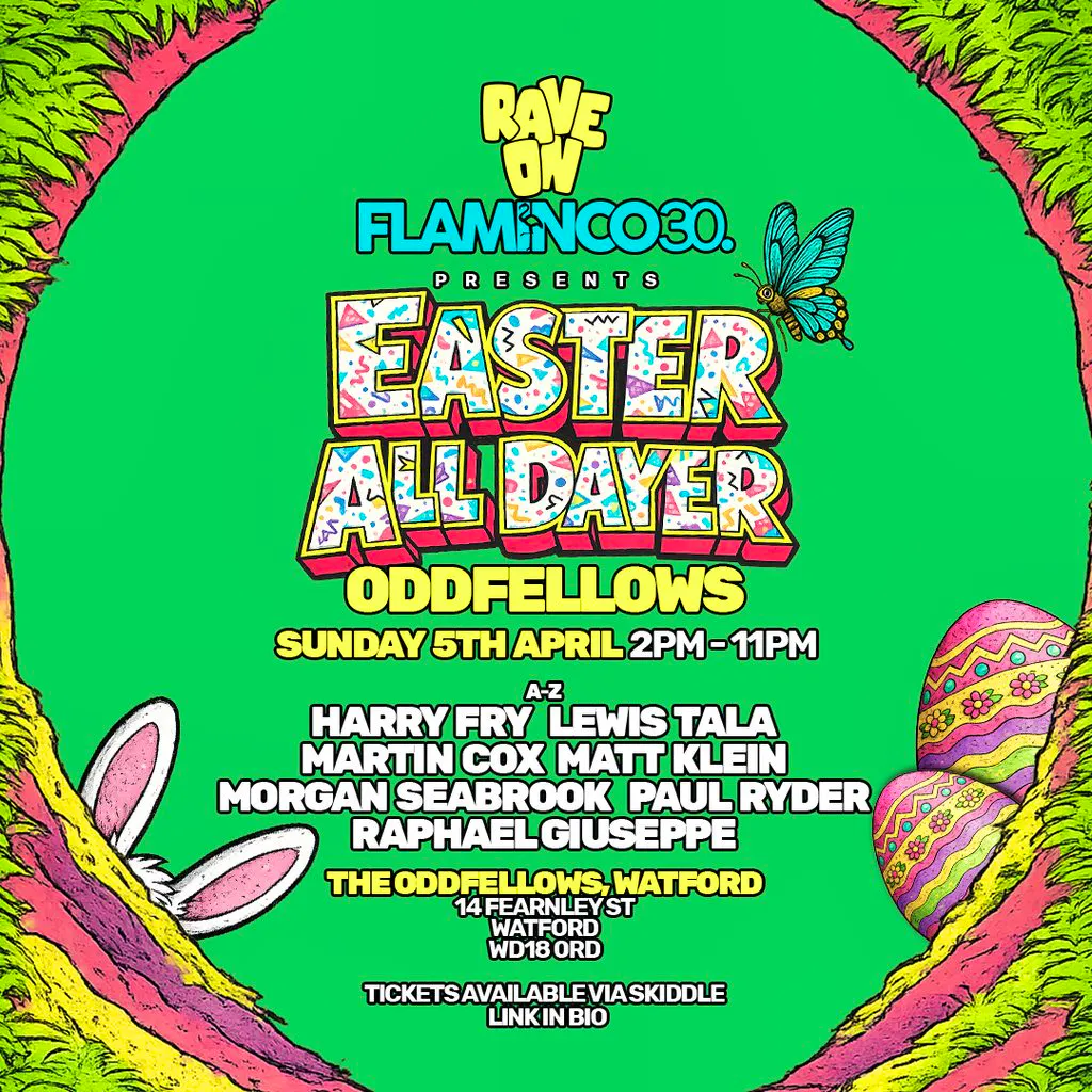 Flaminco30 & Rave On - Sunday 5th April - Oddfellows Watford at The Oddfellows