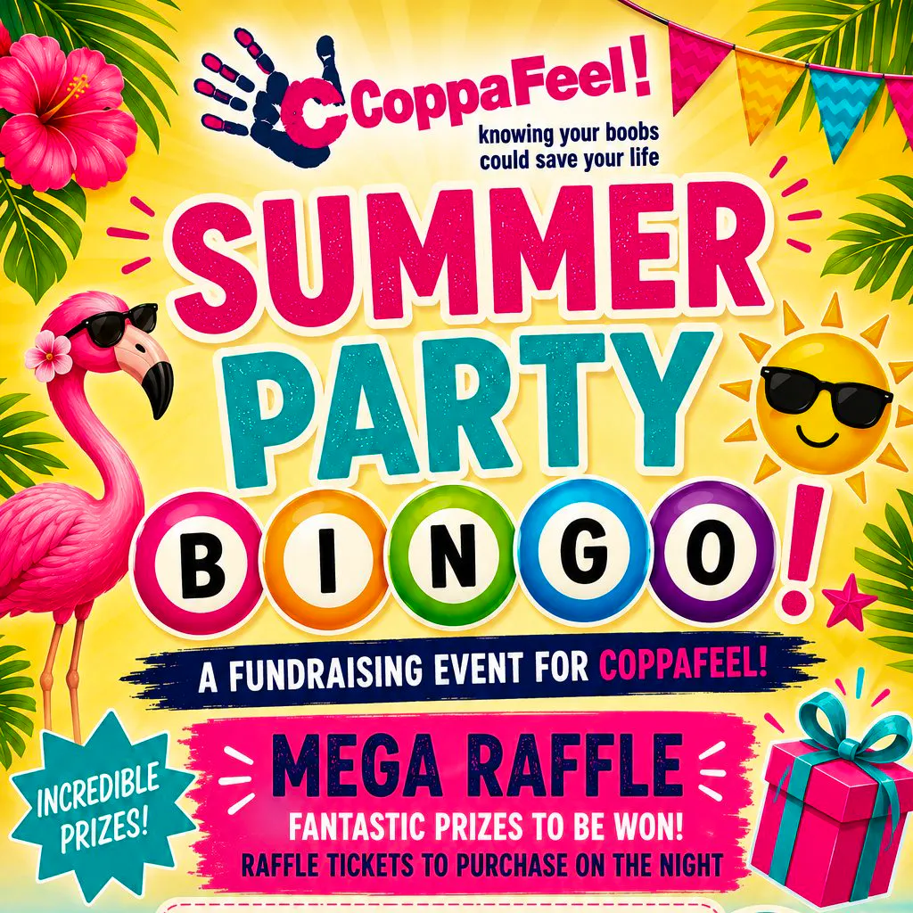 CoppaFeel! Summer Party Bingo! at Elland Working Mens Club