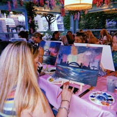 Boozy Brushes, Landscape Sip and Paint Party! Leeds at Be At One Greek Street