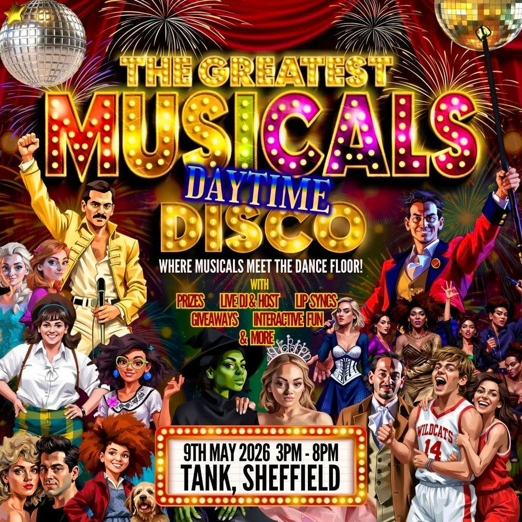 The Greatest MUSICALS Daytime Disco - Sheffield at Tank Nightclub