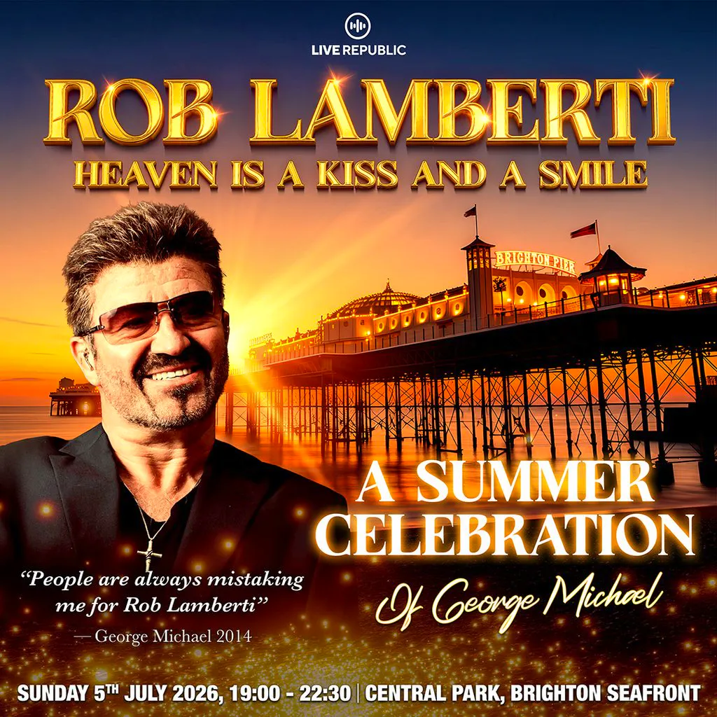 Rob Lamberti presents: George Michael | Central Park Brighton at Central Park Brighton Seafront