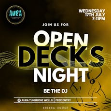 Open Decks Night at Club Aura Tunbridge Wells