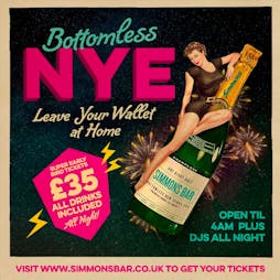 Bottomless NYE Party at Simmons Tower Bridge | Simmons Tower Bridge London  | Tue 31st December 2019 Lineup