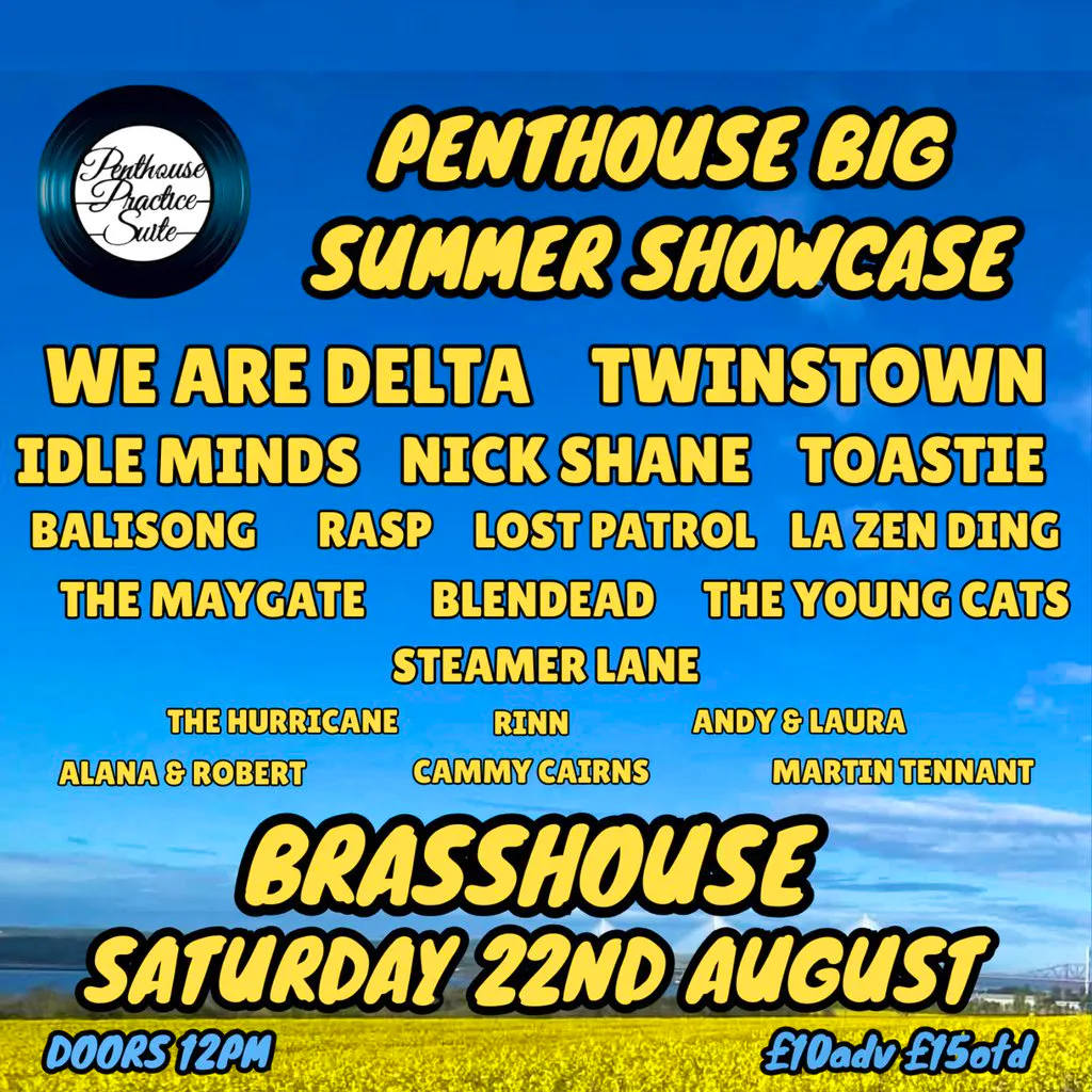 Penthouse Big Summer Showcase at Brasshouse Dunfermline