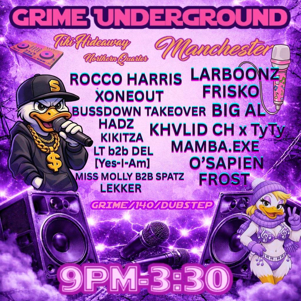 Grime Underground at Tiki Hideaway