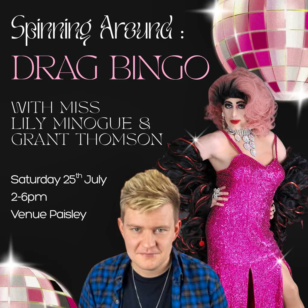 Spinning Around: Daytime Drag Bingo with Miss Lily Minogue at Venue Paisley