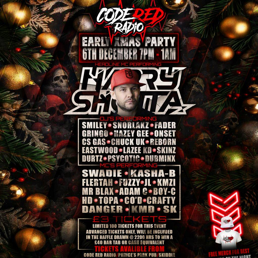 Code red radio early Xmas party at Princess Park Pub