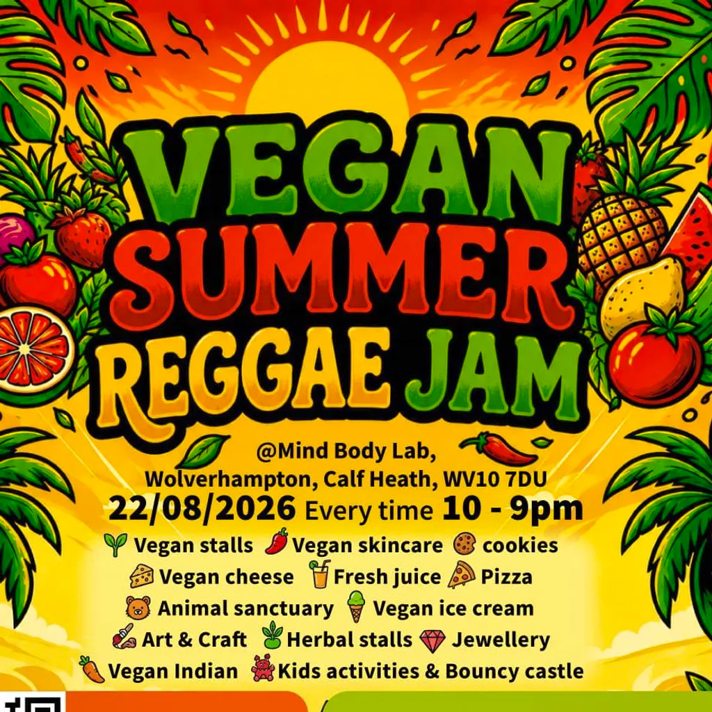 Vegan Summer Reggae Jam at Mind Body Lab.