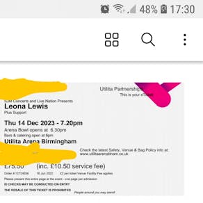 Leona Lewis concert
