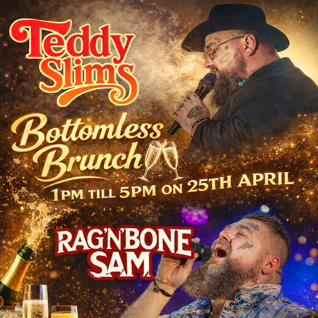 Bottomless Brunch with Teddy Slims/ Rag n Bone Sam at The Book Keepers Secret (Above The Boulevard)