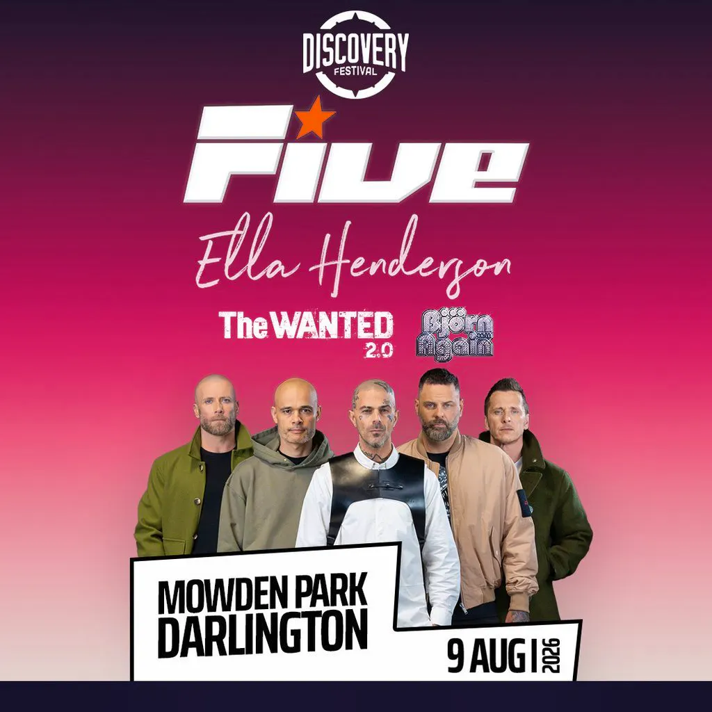 Five, Sigma, The Wanted 2.0 and Bjorn Again at The Darlington Arena