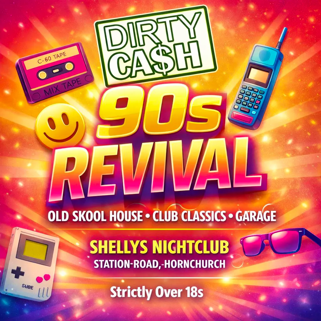 DIRTY CASH  90s Revival at SHELLY'S
