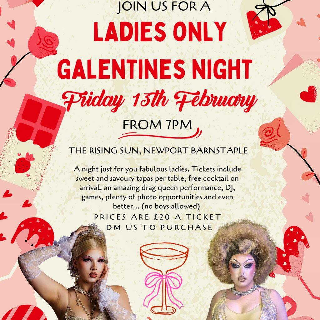 Galentines ladies night at The Rising Sun Newport