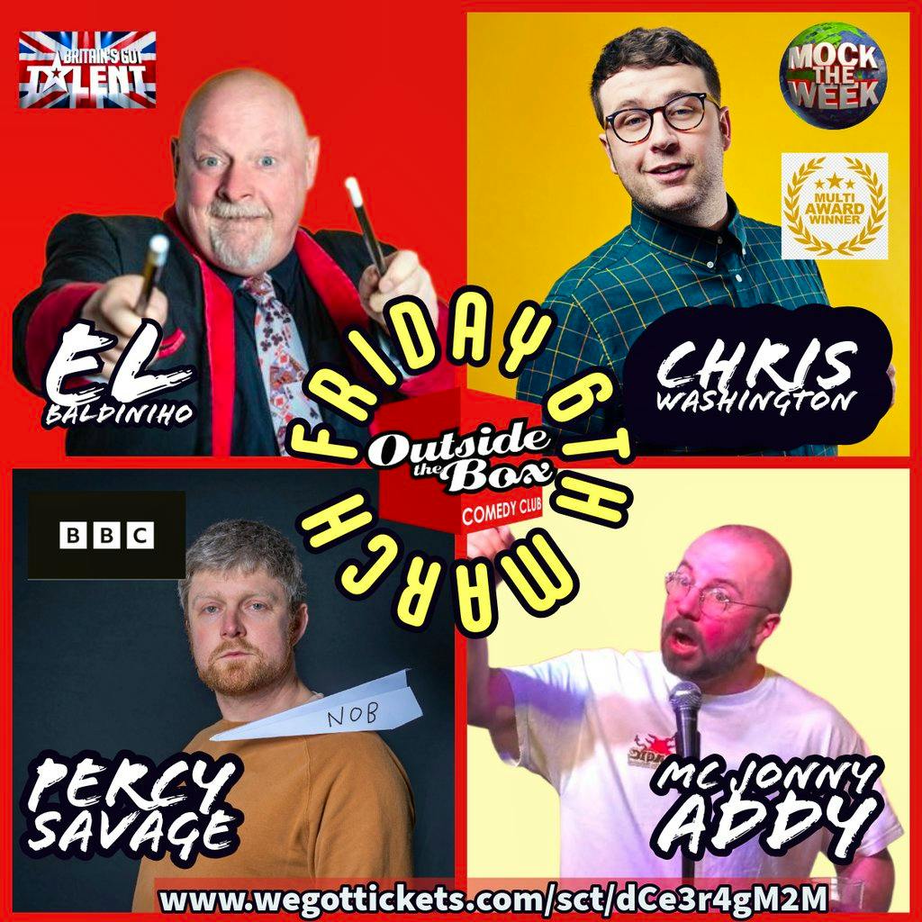 Live Comedy - Friday 6th March at Stockport Garrick Theatre