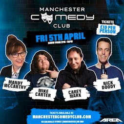 Manchester Comedy Club live with Nick Doody + Guests Tickets | Area Manchester Manchester  | Fri 5th April 2024 Lineup