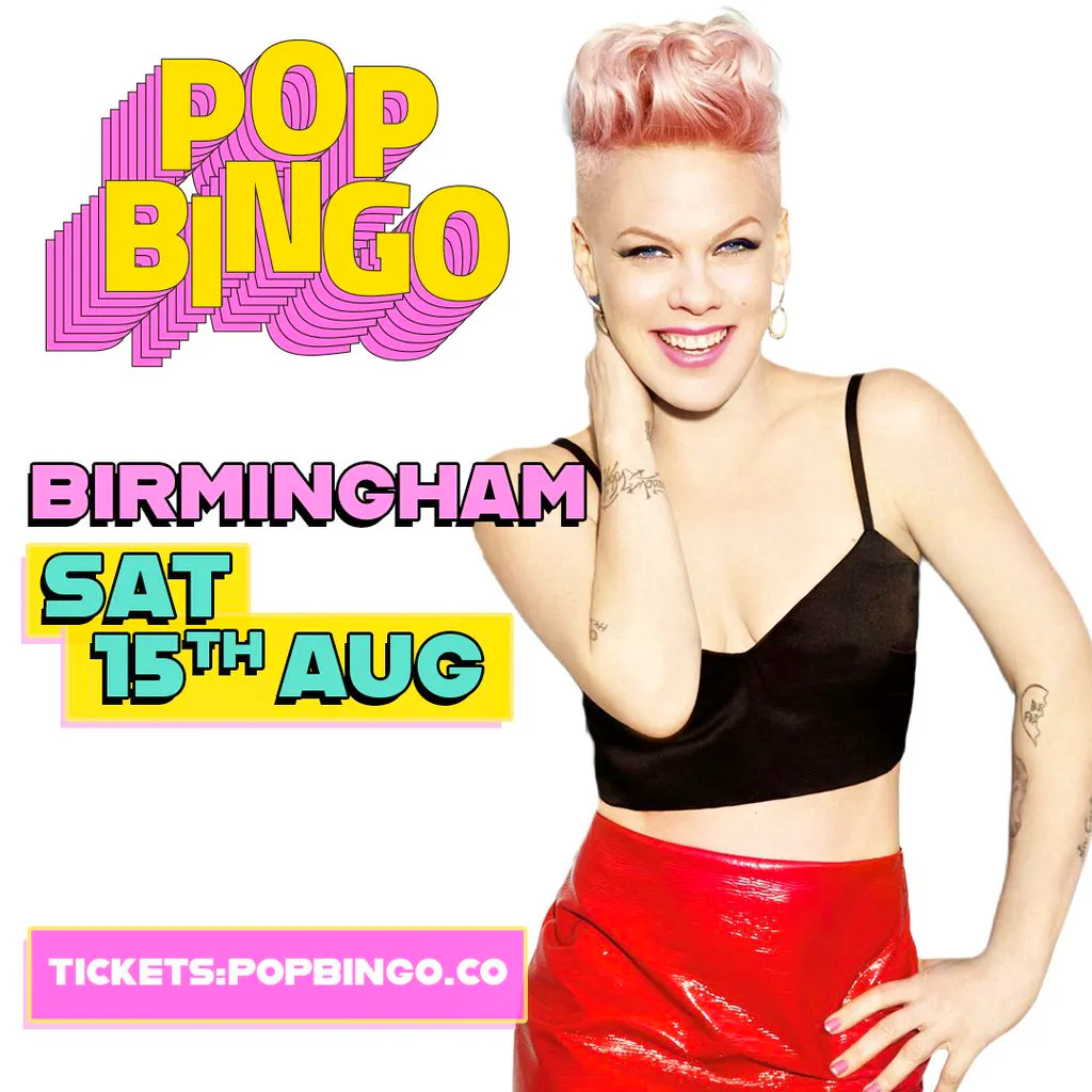 Pop Bingo Sat 15th August Birmingham at The Rainbow Pub Digbeth