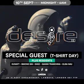 DESIRE - Weekly Thursday After Party - SPECIAL GUEST