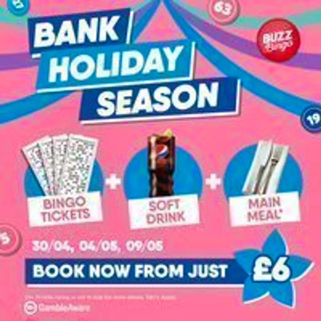 Bank Holiday Season - Buzz Bingo Bradford Tong Street 04/05 at Buzz Bingo Bradford