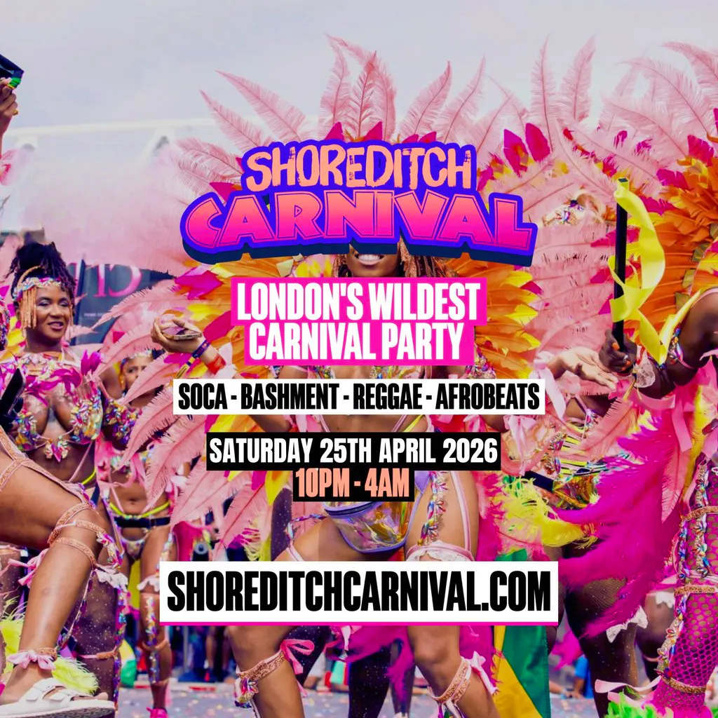SHOREDITCH CARNIVAL - Bashment, Soca, Reggae in London at Trapeze Bar