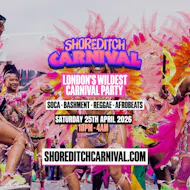 SHOREDITCH CARNIVAL - Bashment, Soca, Reggae in London at Trapeze Bar