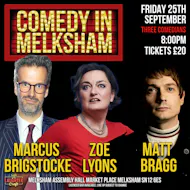 September's Comedy in Melksham at Melksham Assembly Hall