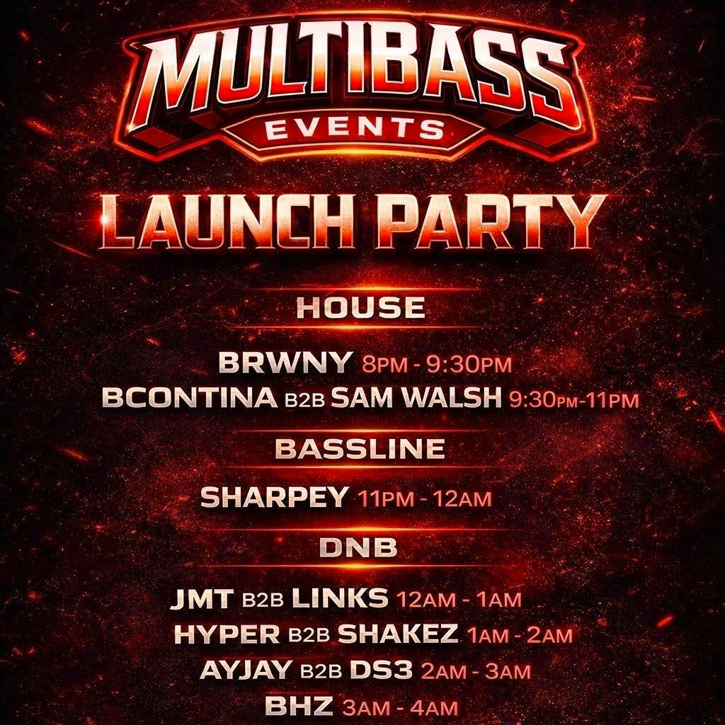 MULTIBASS: Launch Party at Eden Venue