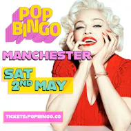 POP Bingo Saturday 2nd May Manchester at AREA