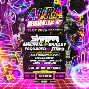 AURA: UK Jump Up x DNB | £4 Flash Sale | 7 Headliners