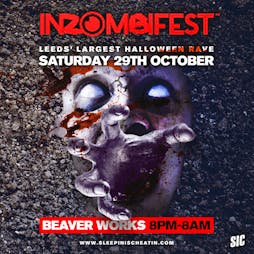 Inzombifest Halloween Rave Tickets | Beaver Works Leeds  | Sat 29th October 2022 Lineup