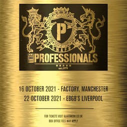 Venue: The Professionals | EBGBs Liverpool  | Fri 22nd October 2021
