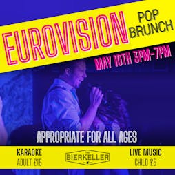 Eurovision Pop Brunch Tickets | Bierkeller Liverpool Liverpool  | Wed 10th May 2023 Lineup