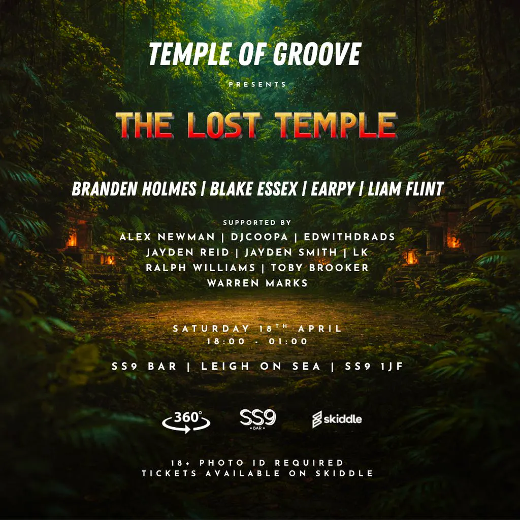 Temple Of Groove Presents: The Lost Temple @SS9 Bar at Ss9 Bar