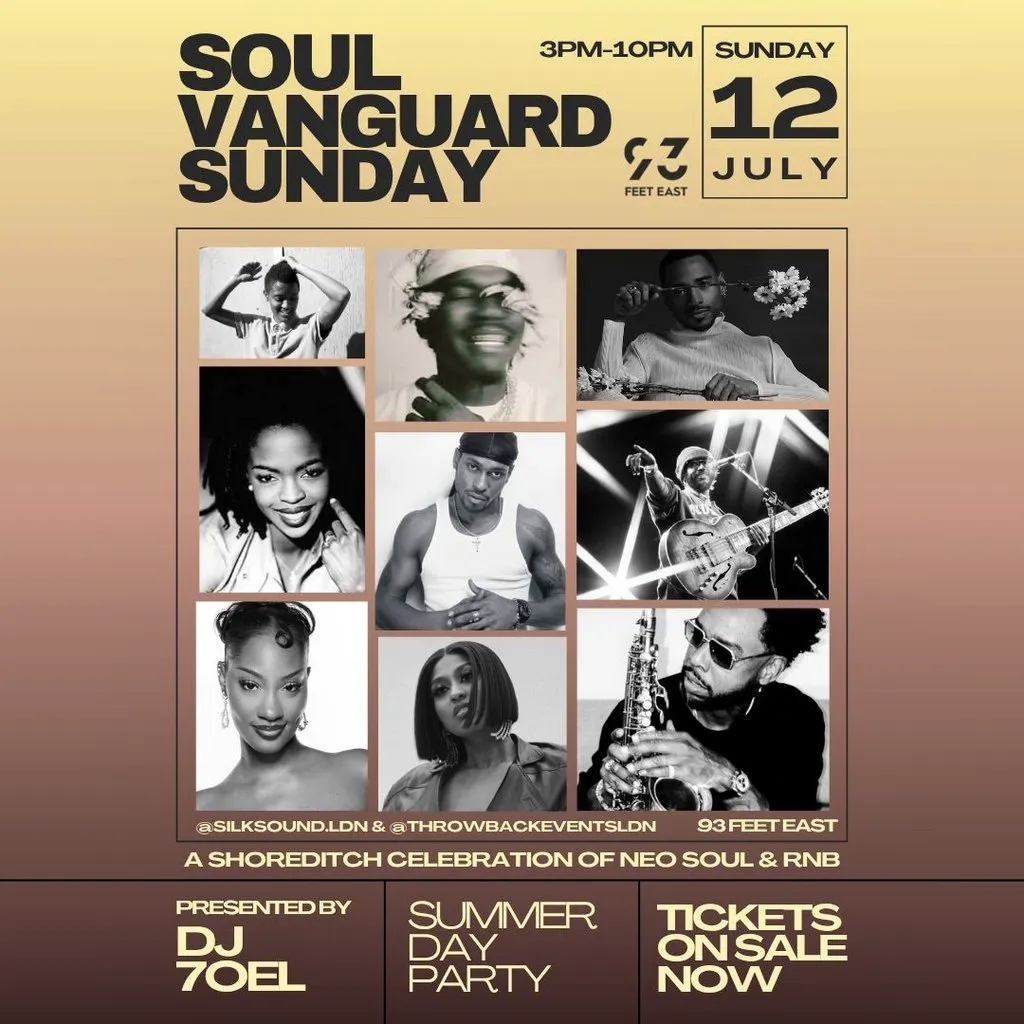 SOUL VANGUARD SUNDAY at 93 Feet East at 93 Feet East