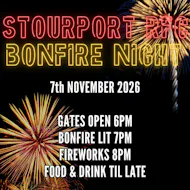 SRFC Bonfire Night 2026 at Stourport Rugby Club