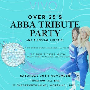 Over 25s Abba tribute day time party