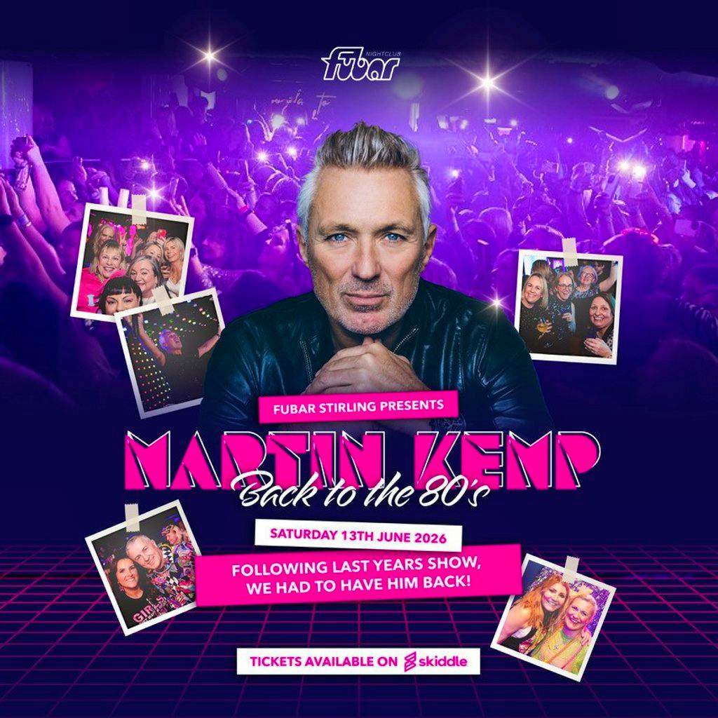 Martin Kemp Back to Fubar - 80s Day Dancing at Fubar