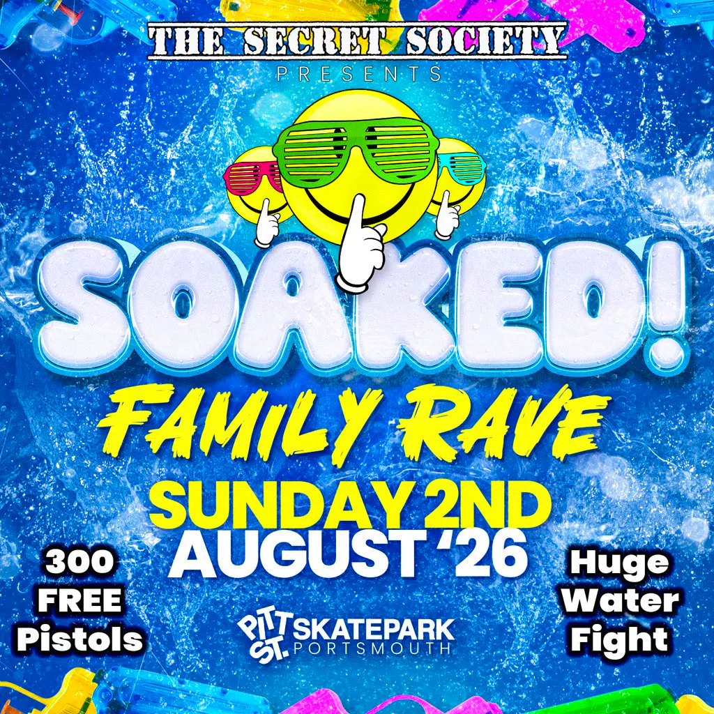 SOAKED - The Secret Society Family Rave at Pitt St Skatepark at Pitt St Indoor Skatepark