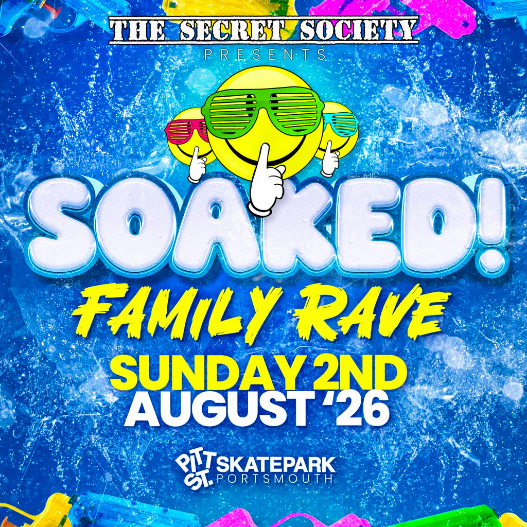 SOAKED - The Secret Society Family Rave at Pitt St Skatepark at Pitt St Indoor Skatepark